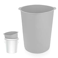 5 Gallonen Eimerauskleidung, Silikon Eimerschoner Wiederverwendbar 5 Gallon Bucket Liner mit Abgestufter Messung für Betonfarbenmischungen Dünne Materialien (Grau)