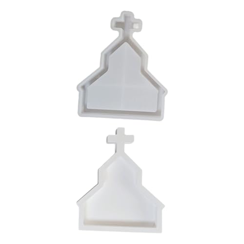 livre ZEPFJHE Moule De Plateau en Silicone Inspiré De L’église Texture Antiadhésive Résine sans Danger pour Les Aliments pour Cadeaux Faits À La Main Et Projets D’Art Résine Plateau D’église Silicone