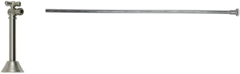Mountain Plumbing MT5161X-NL-BRN Brushed Nickel Universal Toilet Supply Kit - Angle Sweat