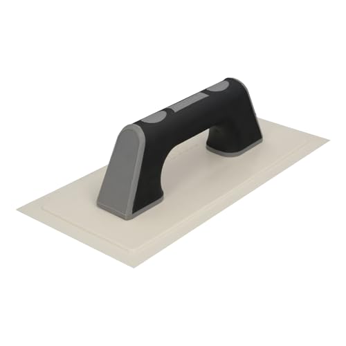 WOLFPACK LINEA PROFESIONAL Llana/Talocha Con Mango de Plastico ABS Borde Flexible. Especial Lechadas. Base 280x140 mm. Mango Ligero y Ergonomico
