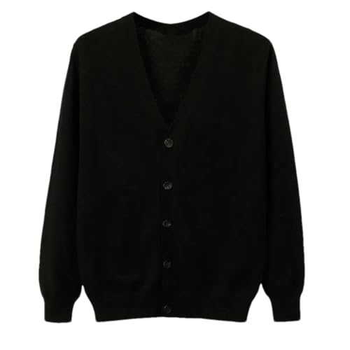 Men's Cardigan Sweaters V-Neck Slim Long Sleeve Solid Color Casual Knit Cardigans