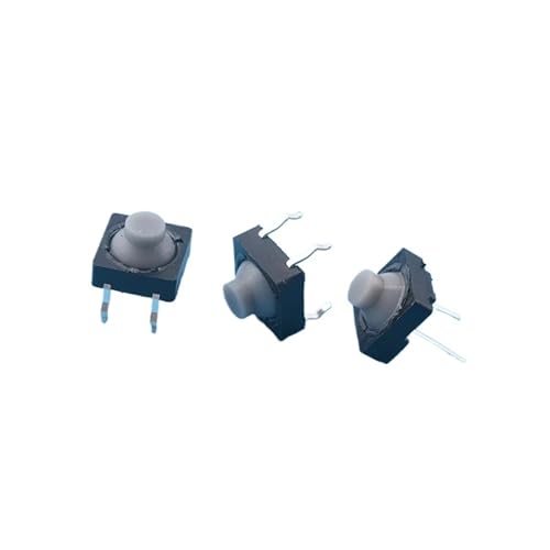 Interruptor silencioso de silicona 8x8x5 mm pulsador táctil vertical 2 pin micro switch 6