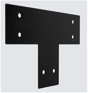 National Hardware N800-213 Indio Collection Decorative T Strap, Black, 5 x 17-1/2 x 11-1/4 in. - Quantity 3