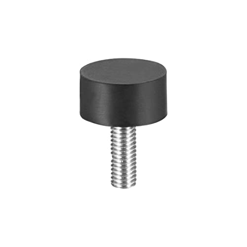sourcing map 4pcs M6 Vibrations- und Dämpferaufnahme Gummi mit Gewindebolzen, 0,79 x 0,39 de