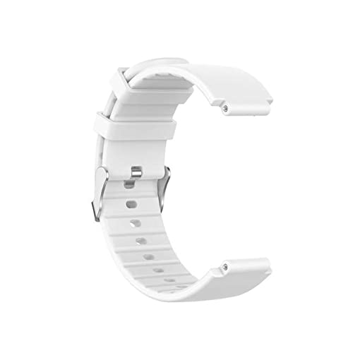 AEsmart - Colorful Silicone Watch Strap For Xiaomis Huamis AMAZFITs Verge Smart Watch For AMAZFITs A1807 Wristband Replace Accessories (White)