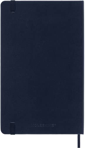 Moleskine Notebook, Ruled-Plain, Sapphire Blue, Large, Hard Cover (5 X 8.25)