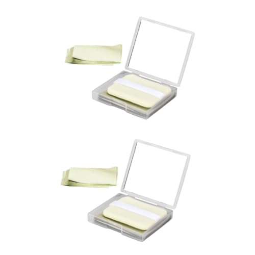 FOMIYES 2 Sets Oil Absorbing Sheets Set for Face Makeup Oil Removal Tissue Blotting Paper for Oily Skin Refill Sheets for Summer