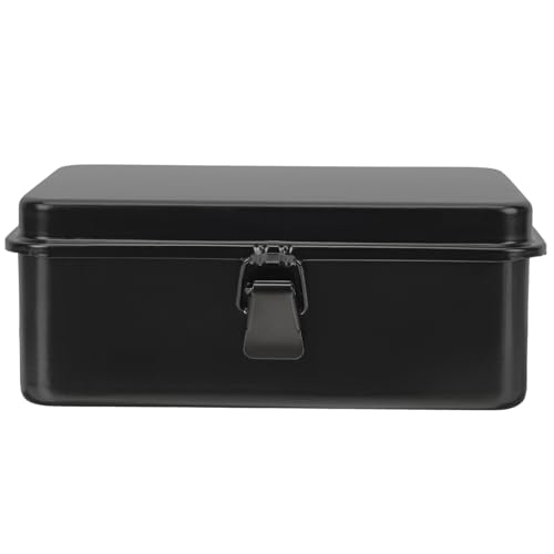Boîte à outils en fer épais Zerodeko mini coffret portable noir 190mm - 2