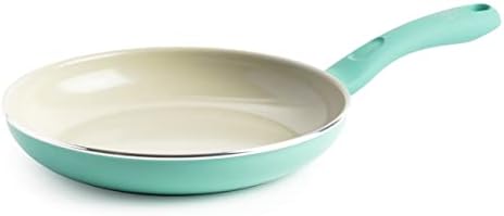 GreenLife Soft Grip Diamond Healthy Ceramic Nonstick, 10" Frying Pan Skillet, PFAS-Free, Dishwasher Safe, Turquoise - Thumbnail 2