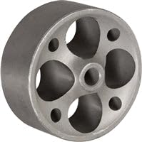 CasterHQ - 3" X 1-1/4" Vintage Gray Iron SEMI Steel Wheel - 250 LBS Capacity