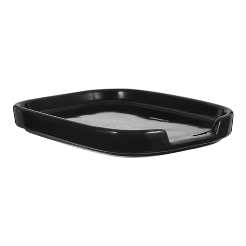 Holibanna Ceramic Spoon Holder Utensil Rest for Kitchen Countertop Compact Vintage Porcelain Spoon Rest for All Kitchen Spoons and Tools Elegant Decorative Table Spoon Holder for Organized Cooking