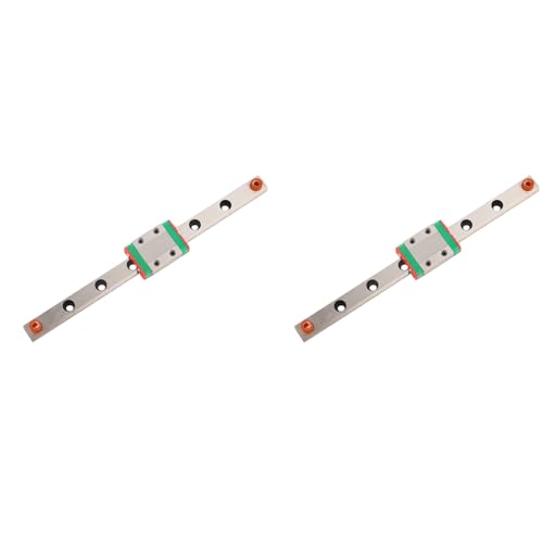 Linear Motion Rail, LML9B Miniature Rail Guide Rail 9mm Width Slide Block Bearing Steel, Suitable for Small Equipments, Strength, and Accuracy with Ball Retainer