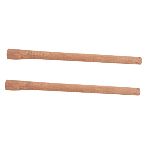 DOITOOL 2Pcs Wooden Replacement Axe Handle Square Handle for Easy Installation Comfortable Grip Skid Shockproof Design for Outdoor Chopping and Camping Activities