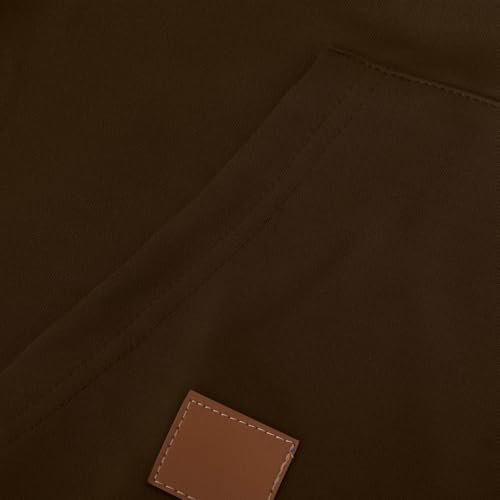 Muscularfit Mens Big and Tall Hoodies Casual Long Sleeve Multi Pockets Cargo Quarter Zip Pullover Sweatshirt Drawstring Shirt4