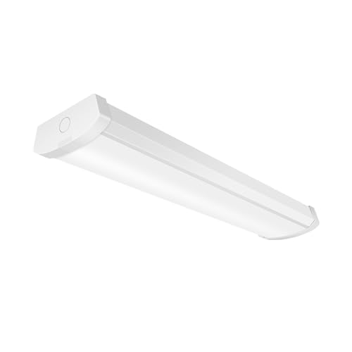 ELEPHANT DEPOT 2FT LED Wraparound Light 24 inch Led Light Fixture 12/16/20/25W 3000LM 3000/3500/4000/5000/6500K 2 Foot LED Light Fixture for Garage Workshop Closet Kitchen Sink Shop UL Listed