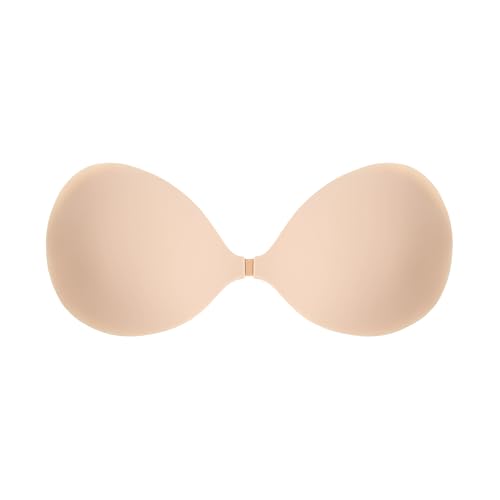 MITALOO Seamless Silicone Adhesive Bra Sticky Invisible Push up Bras Backless Nipple Cover Warm Beige