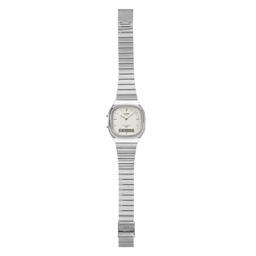 Image of Casio Vintage AQ-240E-7A2DF Analog-Digital White Matte Watch Unisex (D431)