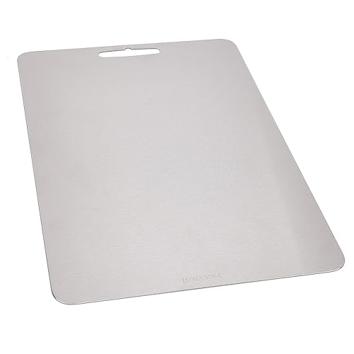 Tabla de cortar rectangular de acero inoxidable 45.72x29.21 cm miniatura 3