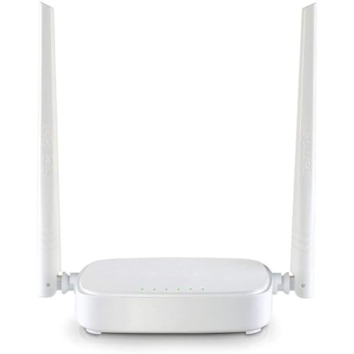 Tenda N301 WLAN router for connection to cable/DSL or fibre optic modem (300Mbit/s via WLAN 3x LAN ports WPS for 4K/HD video streaming & online games ) White