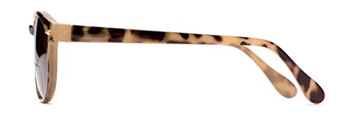 Readers.com Reading Sunglasses: The Drama Bifocal Reading Sunglasses Narrow Round Style For Men And Women - Light Tortoise With Amber, 2.75 #TOP2