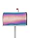 Magnetic Mailbox Cover Pink Purple Blue Teal Gradient Standard Size Removable Post Letter Box Cover Waterproof Garden Yard Outdoor Decoration