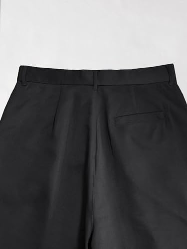 Verdusa Men'S Casual Loose Wide Leg Pants Lightweight Trousers With Slant Pockets Black M thumb #4