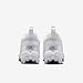 Nike Alpha Menace 4 Shark Big Kids' Football Cleats (FQ4012-101, White/Metallic Silver) Size 1.5