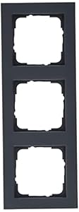 Gira E2 Rahmen anthrazit 3-fach Schalterblende