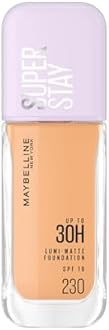 Maybelline New York Super Stay Lumi-Matte Liquid Foundation For All Skin - 230, Up To 30H Long Wear, Water&Transfer Proof. Full Comes With Non-Comedogenic & Vegan Formula | 35Ml