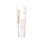 Thinkbaby SPF 50 plus Baby Mineral Sunscreen – Safe, Natural Sunblock for Babies - Water Resistant – Broad Spectrum – Baby Sunscreen Lotion, 3 Oz/89ml