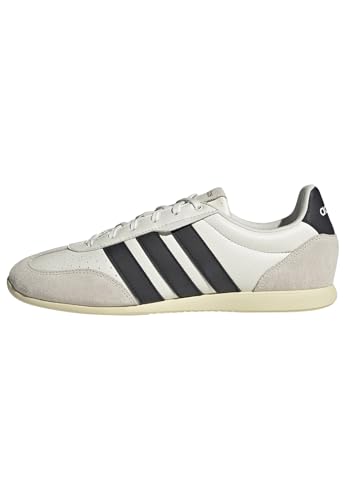 adidas Uomo Barreda Lo Shoes, Core White/Core Black/Warm Vanilla, 42 2/3 EU