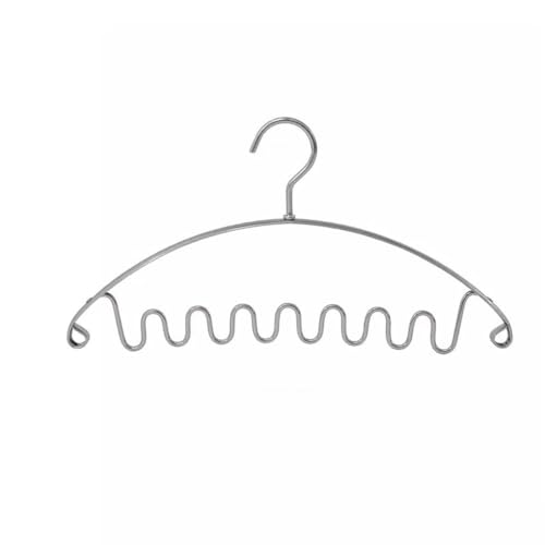 Gruccia per Reggiseni Appendiabiti multifunzionale con gancio antitraccia for la casa 2 pezzi per Cravatte, Canottiere(Grey)