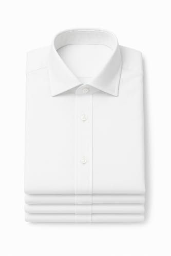 Image of Men's Premium White Linen Formal Shirt Slim Fit Breathable Office Wear Classic White Linen Shirt for Men Lightweight Formal Corporate Wear