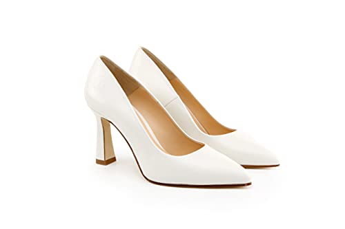 Chaussures pour femme D'Commode escarpins confortables en cuir blanc cassé pointure 41