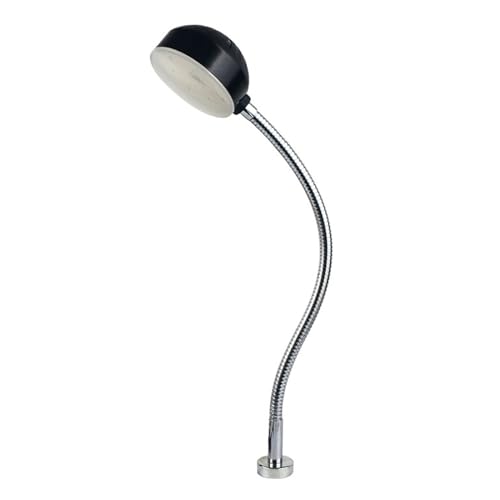 Focos de iluminación industrial con base magnética resistente, lámpara de columna con ángulo ajustable de 360°, luz de trabajo de cuello de cisne para máquina, para torno, fresadora y taladro (tamañ