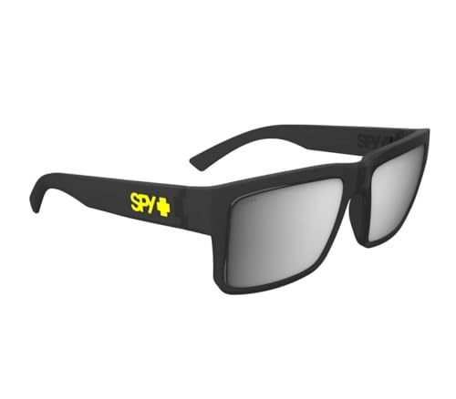Spy Montana Sunglasses Translucent Black with Happy Platinum Lens 54mm4