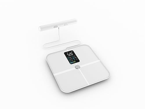 Balança Corporal Branca Bioimpedância Digital Com Handle App Exclusive Medical FL2001LB