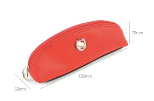 Image of Bandal & Neoul KITTY's Officially Licensed Gold Rimmed Pencil Pouch - 2 Colors (Kitty pink)