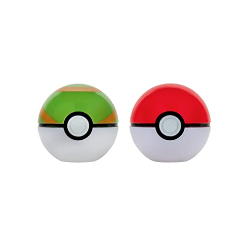 BANDAI - Pokémon - Ceinture Clip 'N' Go - 1 Ceinture, 1 Poké Ball, 1 Nest Ball et 1 Figurine 5 cm Bulbizarre - Accessoire pour se déguiser en Dresseur Pokémon - JW2715