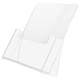 Mipcase Soporte de Folletos Acrílico Transparente para y Revistas Organizador Compacto y Moderno para Oficina y Hogar Expositor de Mesas y Estanterías Espacio