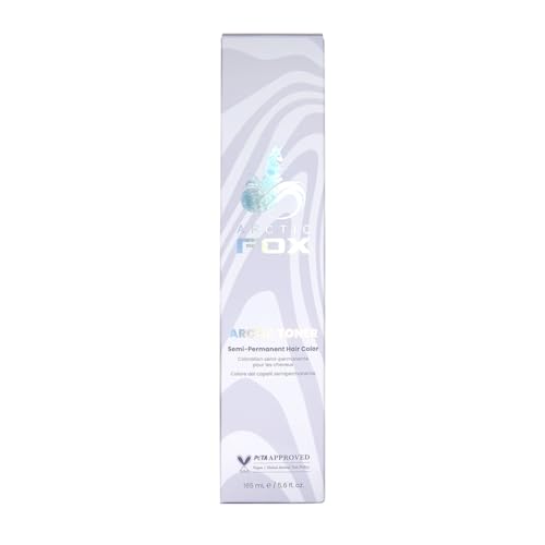 ARCTIC FOX 100% Vegan & Cruelty Free Vibrant Semi Permanent Hair Colour Dye - Arctic Toner 165 ml e