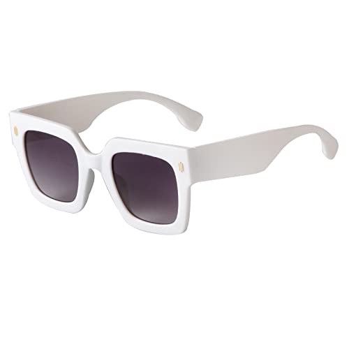 ADE WU Trendy Oversized Sunglasses Womens Ladies Designer Big Large Chunky Square Sun Glasses UV4004