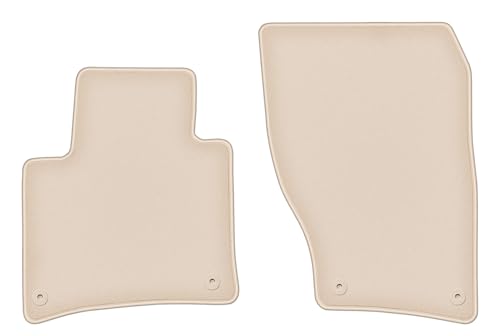 Tapis de voiture pour Volkswagen Touareg II en velours beige avant