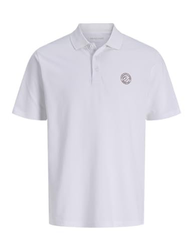 JACK & JONES Jjalliance Polo SS, Blanc éclatant., M