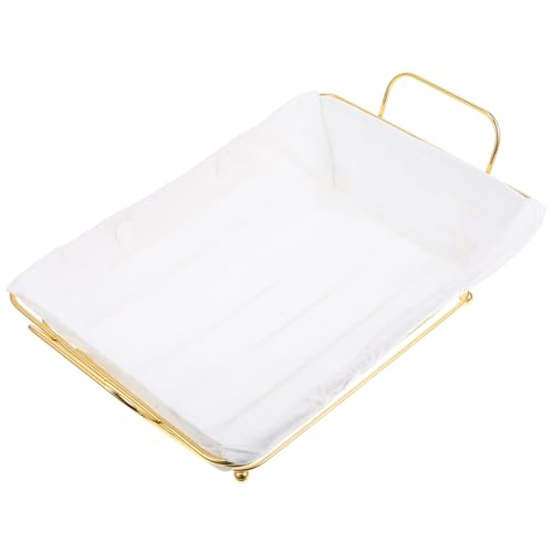 Cesta de almacenamiento de hierro dorado para cocina y despensa 2