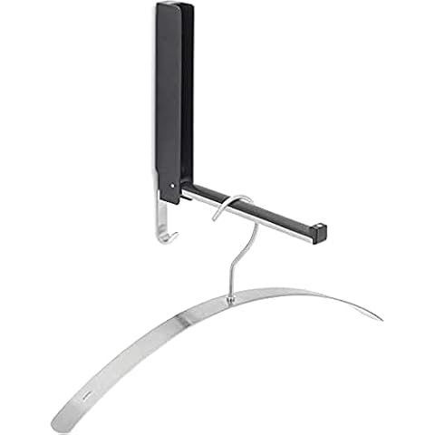 blomus 63262 Wall Hook, flip-Down LANCA, Black, rectangle Cover