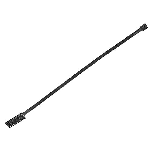 Focket Hub Adaptador de Ventilador de Enfriamiento de CPU de 4 Pines PWM, Expanda el Cabezal del Ventilador de la Placa Base para la CPU, el Cable Astillado para el Cubo de la Cubierta de la PC - imagen 8