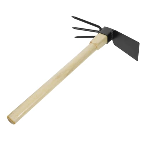Balacoo Garden Hoeing Tool Small Hoe and Cultivator Weeding Gardening Tools Hoes for Gardening Hand Gardening Cultivator Hoe Garden Gadget Garden Tool Outdoor Gardening Hoe Wood