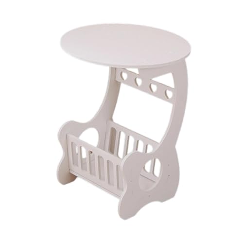 perfk Mesa Auxiliar del sofá, mesita de Noche, Mesa Moderna de Muebles con Almacenamiento, mesita de Noche para el Pasillo de balcón de la Sala de Estar