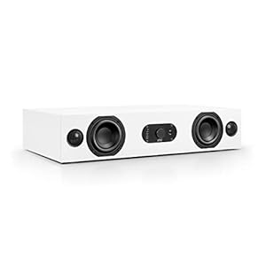 Nubert nuBoxx AS-225 max | Weiße Soundbar mit weißer Front | Stereobar für HiFi | TV-Lautsprecher belastbar bis 50 kg | Soundbase mit Klangregelung | Stereobase für Heimkino | Sounddeck
